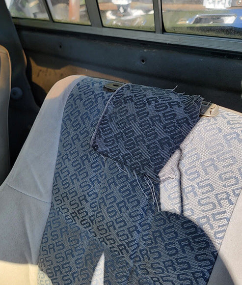 1984-1988 Toyota Pickup SR5 Vertigo Grey Seat Fabric Back To The Future Toyota