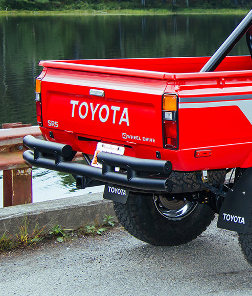 1979-1995 Toyota Pickup 4x4 Rear Tube Bumper BTTF STYLE