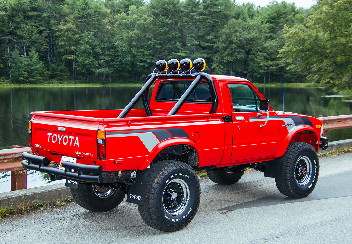 1979-1995 Toyota Pickup 4x4 Rear Tube Bumper BTTF STYLE