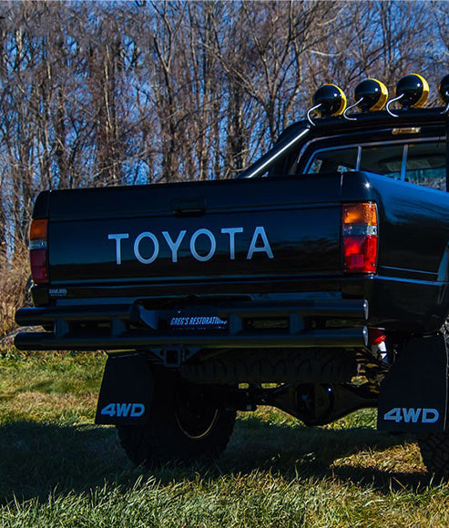 1979-1995 Toyota Pickup 4x4 Rear Tube Bumper BTTF STYLE