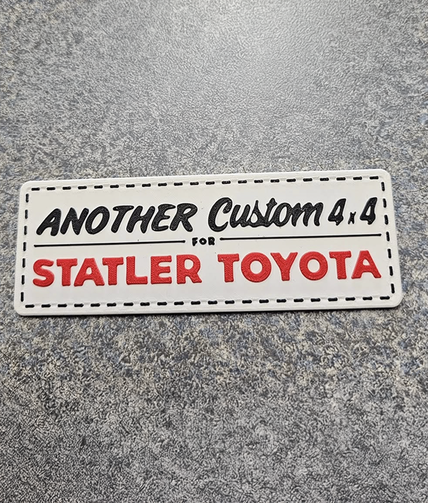 Back To The Future "Statler Toyota" Dealership Badge