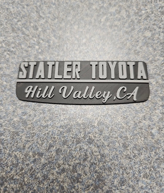 Back To The Future "Statler Toyota" Dealership Tailgate Emblem