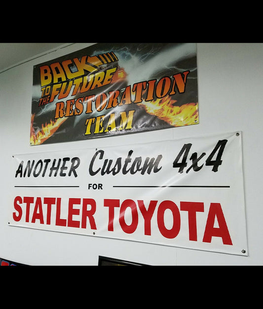 Statler Toyota Banner Back To The Future 1985 Toyota Pickup
